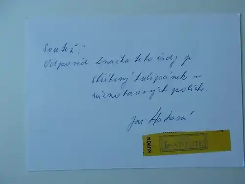 Tschechei Postkarte gelaufen 1996