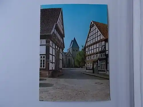 Bergstadt Obernkirchen Blick zur Stiftskirche gelaufen 1984
