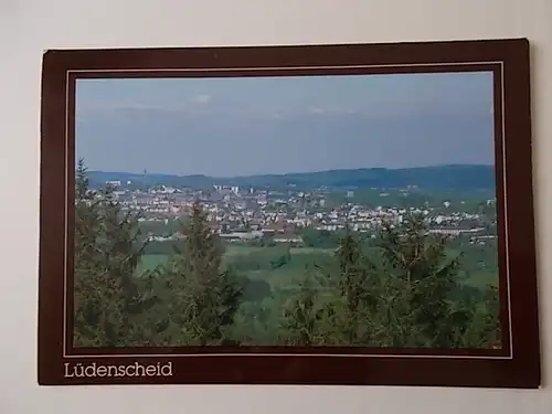 Panoramakarte von Lüdenscheid gelaufen 1996