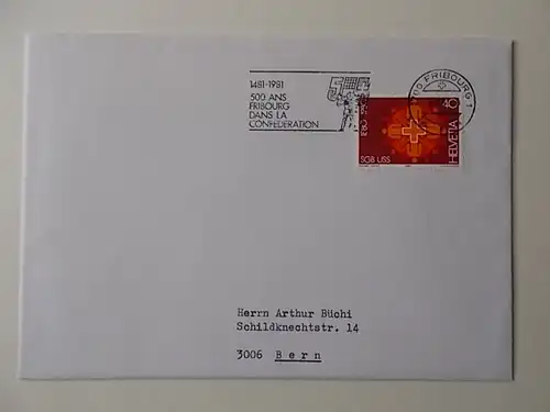 Schweiz Nr 1185 auf Brief