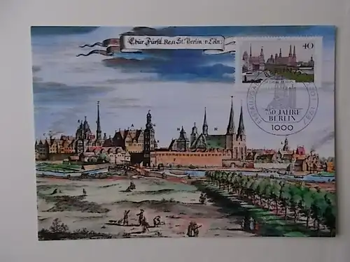 Berlin Maximumkarte 750 Jahre Berlin