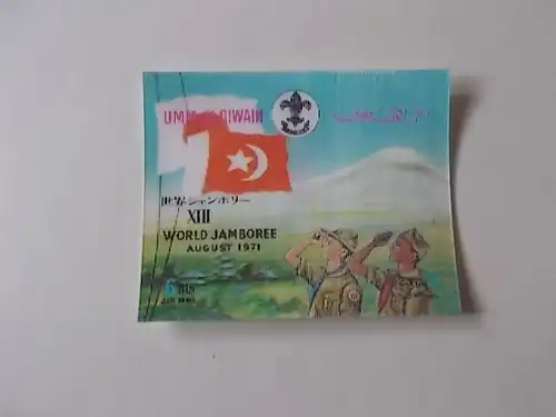 Umm Al kaiwain 3D Briefmarke postfrisch