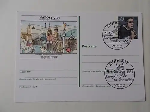Sonderpostkarte Naposta 1981