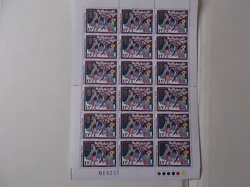 Großbritannien 1. Amtlicher Doppelkleinbogen postfrisch