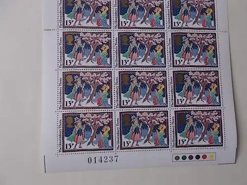 Großbritannien 1. Amtlicher Doppelkleinbogen postfrisch