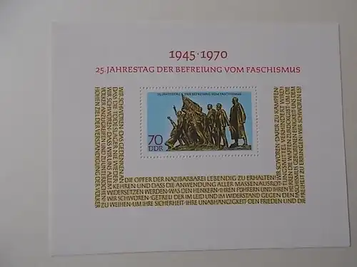 DDR Block 32 postfrisch
