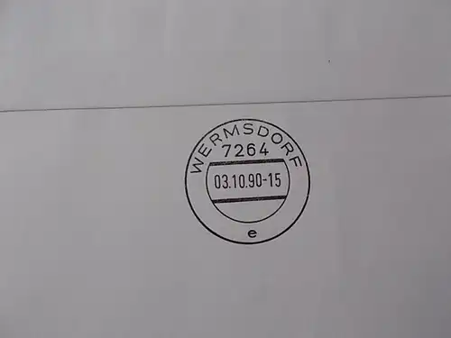 DDR Eilbrief 2. Oktober letzter Tag der DDR