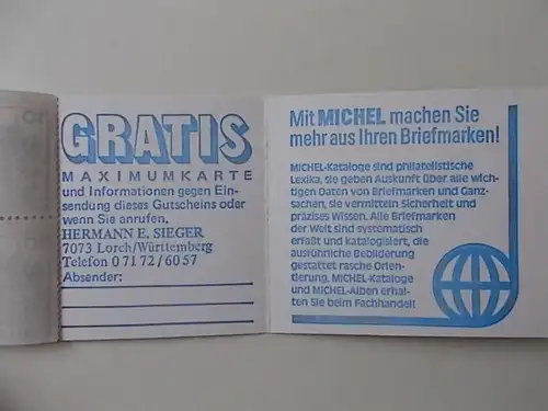 Berlin MH 13 a postfrisch