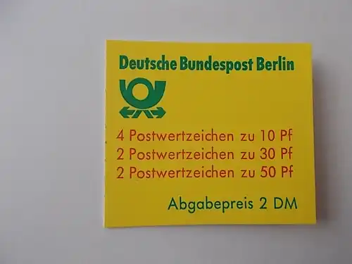 Berlin MH 11 o postfrisch mit Plattenfehler