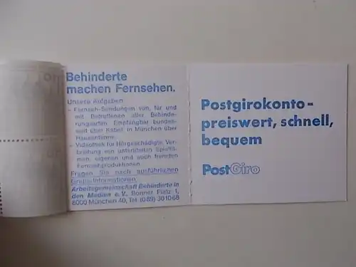 Berlin MH 11 o postfrisch mit Plattenfehler