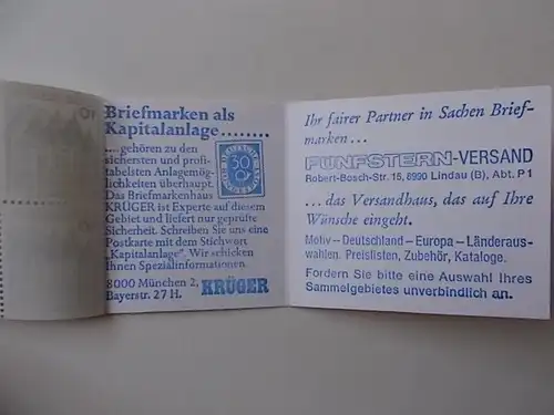 Bund MH 22 a postfrisch