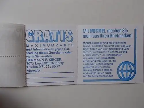 Berlin MH 13 a postfrisch