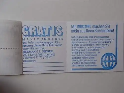 Berlin MH 13 a postfrisch