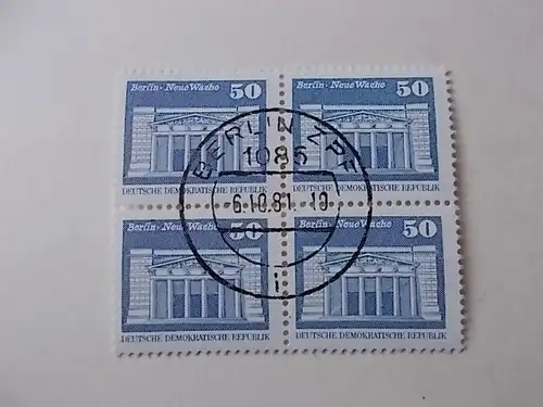 DDR Nr 1880 gestempelt 4er Block