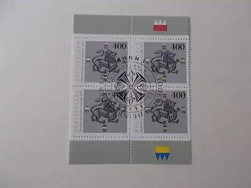 Bund Nr 1805 4er Block Ersttag-Sonderstempel