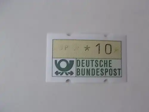 Automaten-Marke mit teildruck der Wertangabe