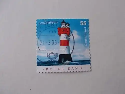 Bund Nr 2413 gestempelt selbstklebend Leuchtturm Roter Sand