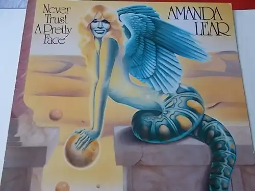 LP Amanda Lear \"Never Trust A Pretty Face\" mit Poster, Original von 1979