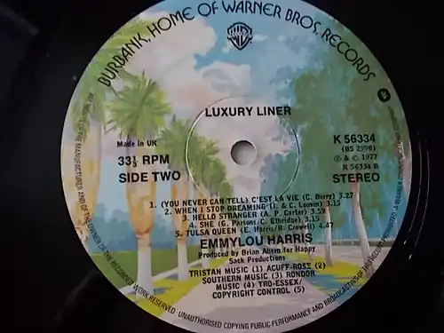 Emmylou Harris - Luxury Liner LP