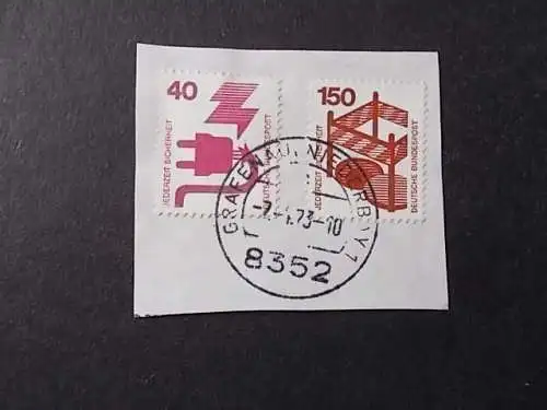 Bundesrep. Deutschland  Rundstempel (Datum und/oder Ort klar)