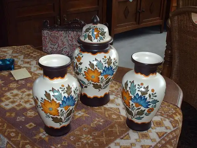 Gouda plateel  Flora 3 teilig. 3