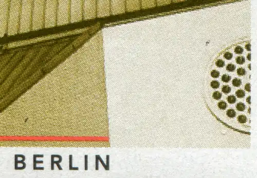 Bloc 37 Architecture avec PLF 1906I taches noires sur BERLIN et fenêtre **
