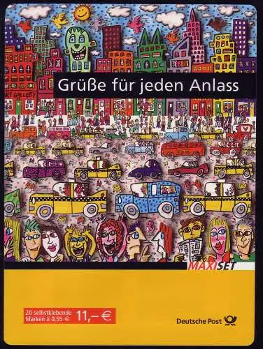 73a MH Post: Grußmarken und Europa 2008, MIT Grünem Punkt, postfrisch