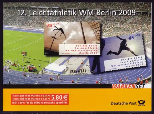 80 MH Championnat du monde d'athlétisme Berlin 2009 - Première utilisation du tampon Bonn