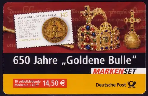62IaA MH Goldene Bulle, gestempelt mit ESSt Berlin 02.01.2006