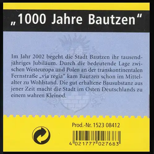 48a MH Bautzen, Tampon de livraison Francfort/Main 7.3.2003