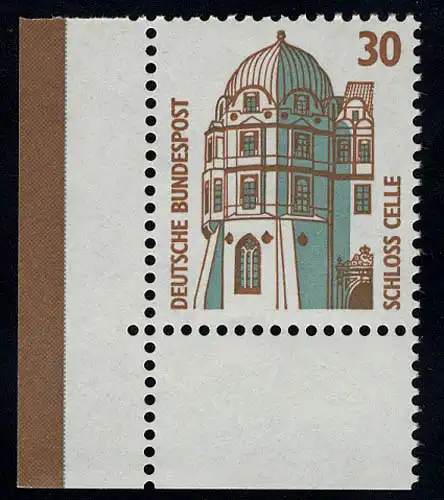 1339 SWK 30 Pf Ecke ul OHNE Naht ** postfrisch