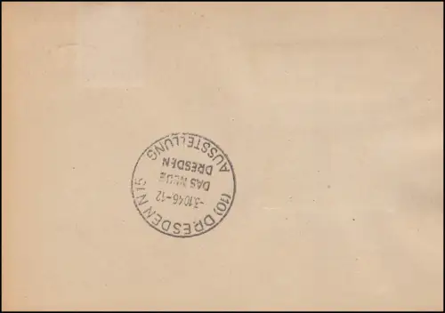 50 A série de chiffres 40 p. avec ZF sur R-Ganzkasse Dresde, SST