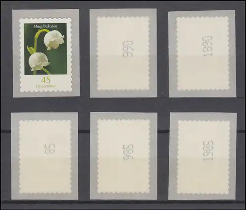 2851 Maiglöckchen SELBSTKLEBEND von der 2000er - Nummern-Set **