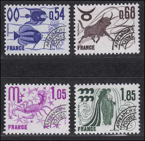 2018-2021 Marques libres avec pré-évaluation - Signes zodiaques, 4 valeurs, phrase **