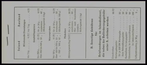 MH 3 Heuss 1956 - RLV II: 1. Heftchenblatt oliv und lila Leisten durchgehend **