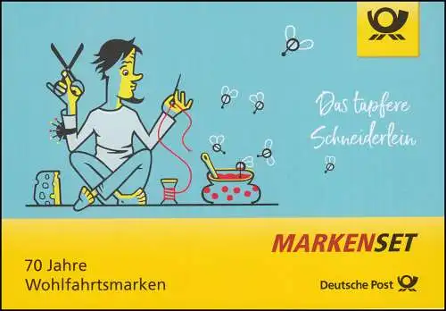 113 MH Le petit tailleur courageux, collant à l'eau, avec 3438-3440, frais de port **
