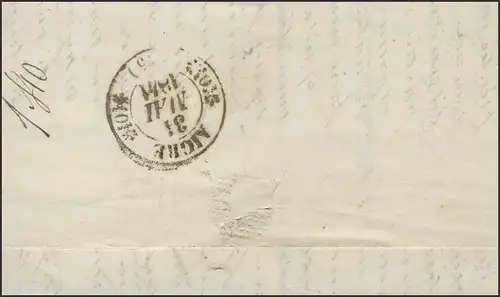 France Vorphilatelie Dépliant Paris 29.5.41 vers Aigre 31.5.1841