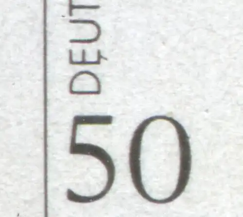 1477I Unité 50 Pf. Rand-Paar avec PLF I: 1 trait à E, case 24, cacheté