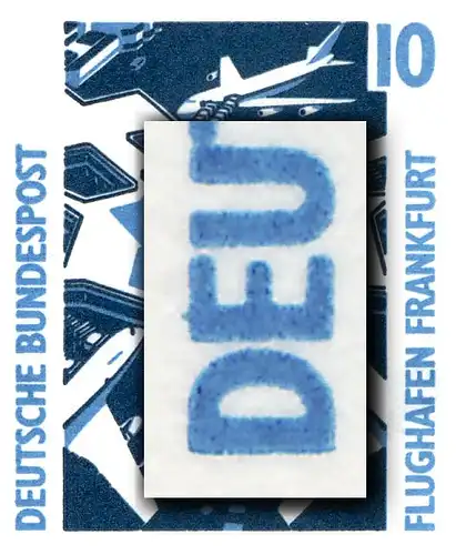 34II MH SWK - PLF Höcker auf dem ersten E von DEUTSCHE, Feld 4, **