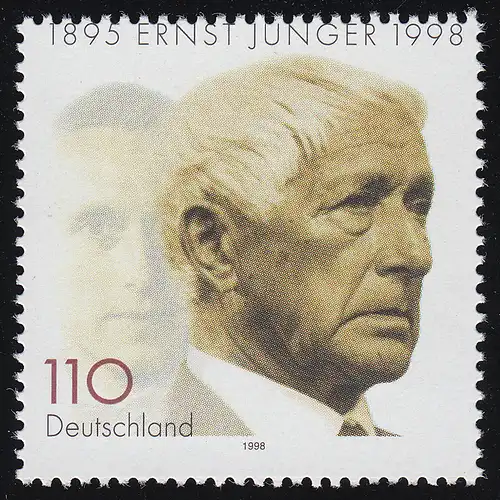 1984 Jünger: Zähnung durch die obere Beschriftung, ** postfrisch / MNH