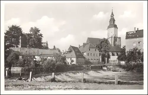 Landpost Döbeln-Gärtitz / Kr Döbeln 10.5.1963 auf AK Nikolaikirche