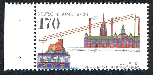 1557 Energieübertragung Drehstrom - Verzähnung unten im Markenbild/Schrift, **