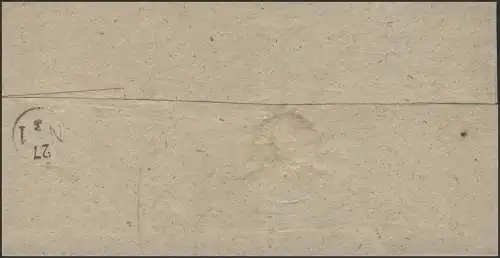 Prusse Lettre de crédit de Gollub 25.3.1842 à Strasbourg/Prussie occidentale