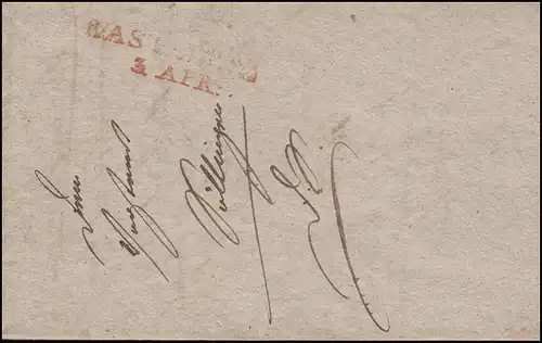 Baden Vorphilatelie Brief Zweizeiler RASTATT 3. April (1824) nach Villingen