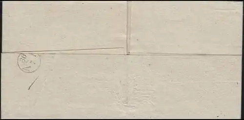 Prusse Vorchilatelie Coque de lettres bi-zeiler POTSDOM 29 JUILLET vers Mittenwalde