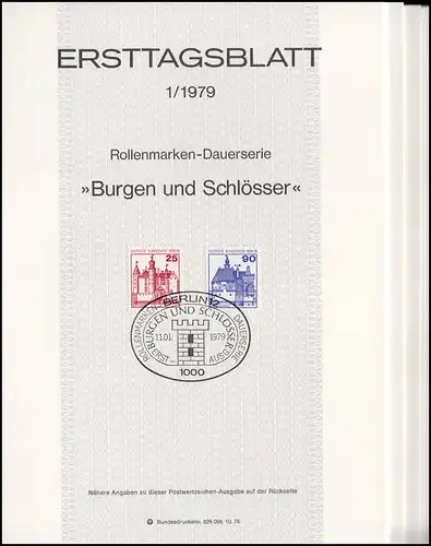 ETB Berlin millésime 1979 N° 1 - 17 complet