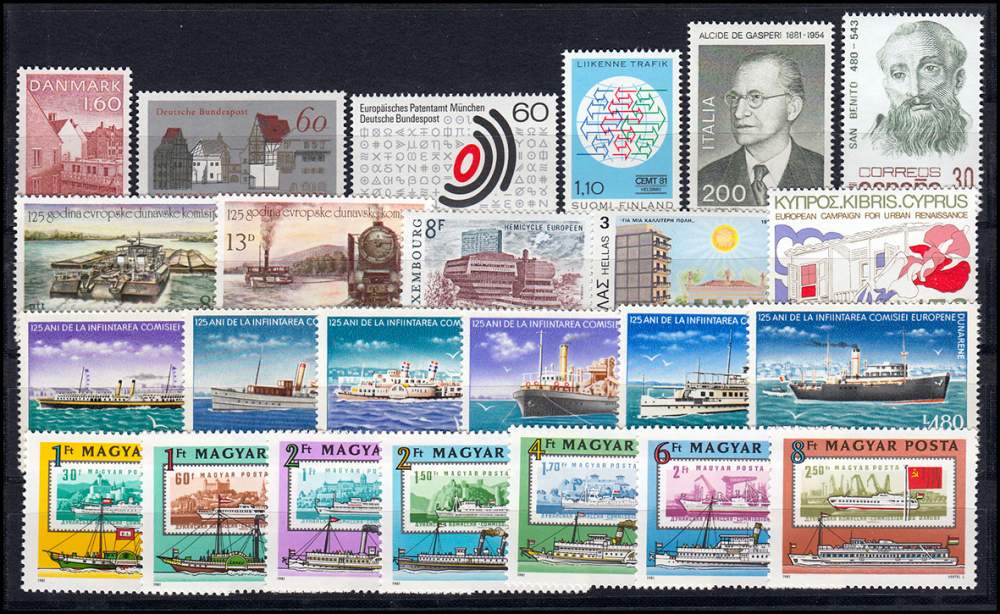 1214-1235 Briefmarken für Sammler Goldhahn Luxemburg 1989 postfrisch ** Nr