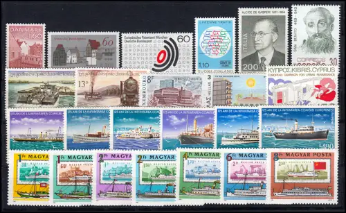 Europa Sympathieausgaben/Mitläufer Jahrgang 1981 komplett, ** postfrisch