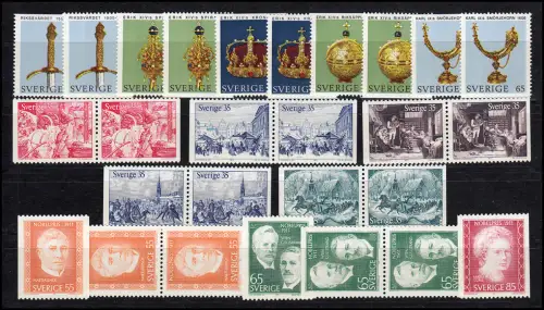 70-736 Suède-Janvier 1971 complet, frais de port **