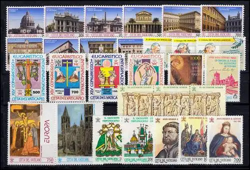 1079-1106 Vatikan-Jahrgang 1993 komplett, postfrisch